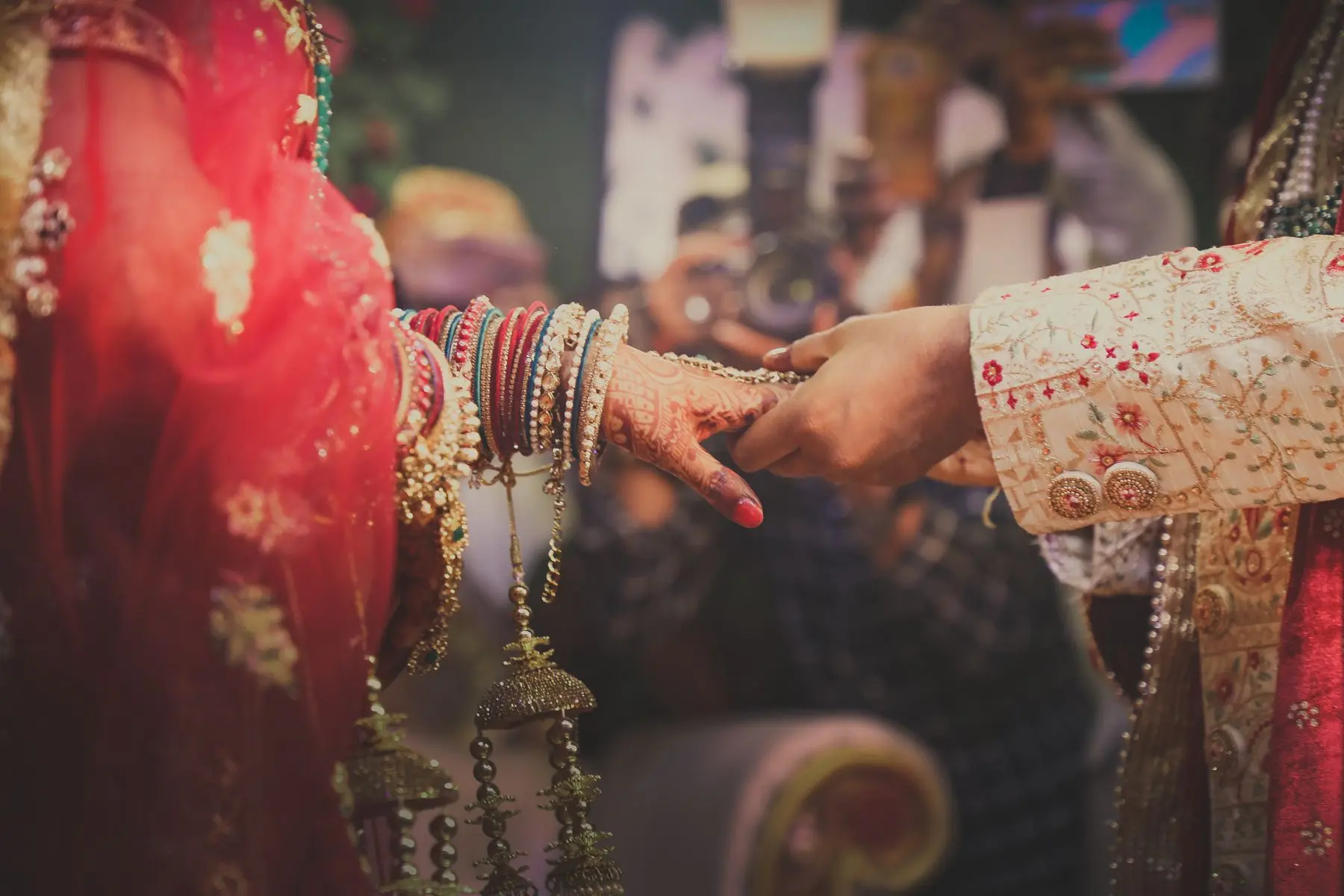 A ritual, held between two people